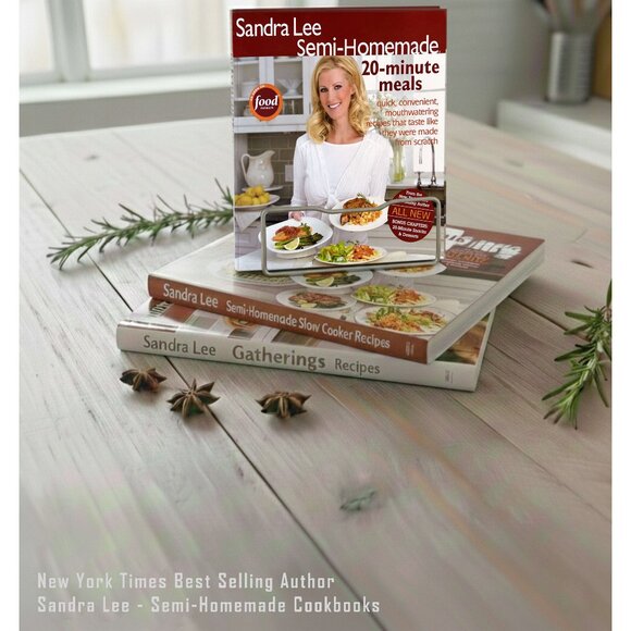 Sandra Lee Semi-Homemade Cookbook Bundle | Set of 3 | 20-Minute Meals, Entertain - Picture 1 of 16